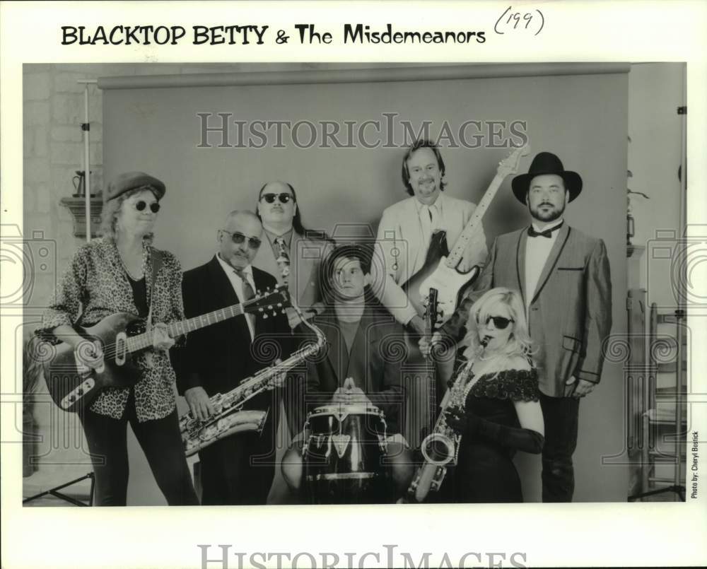 1999 Press Photo Blacktop Betty and The Misdemeanors, Musicians, Entertainers - Historic Images