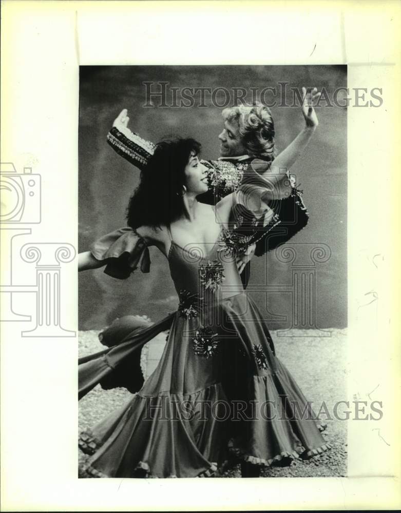 1987 Press Photo Felipe De La Rosa, flamenco dancer. - Historic Images