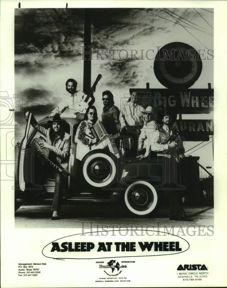 Press Photo Members of the Band Asleep at the Wheel, Entertainers, Musicians - Historic Images