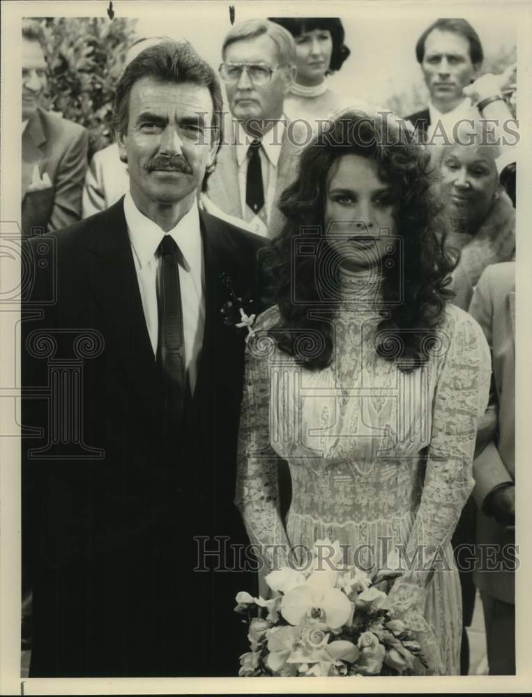 1990 Actor Eric Braeden with Actress in show scene - Historic Images