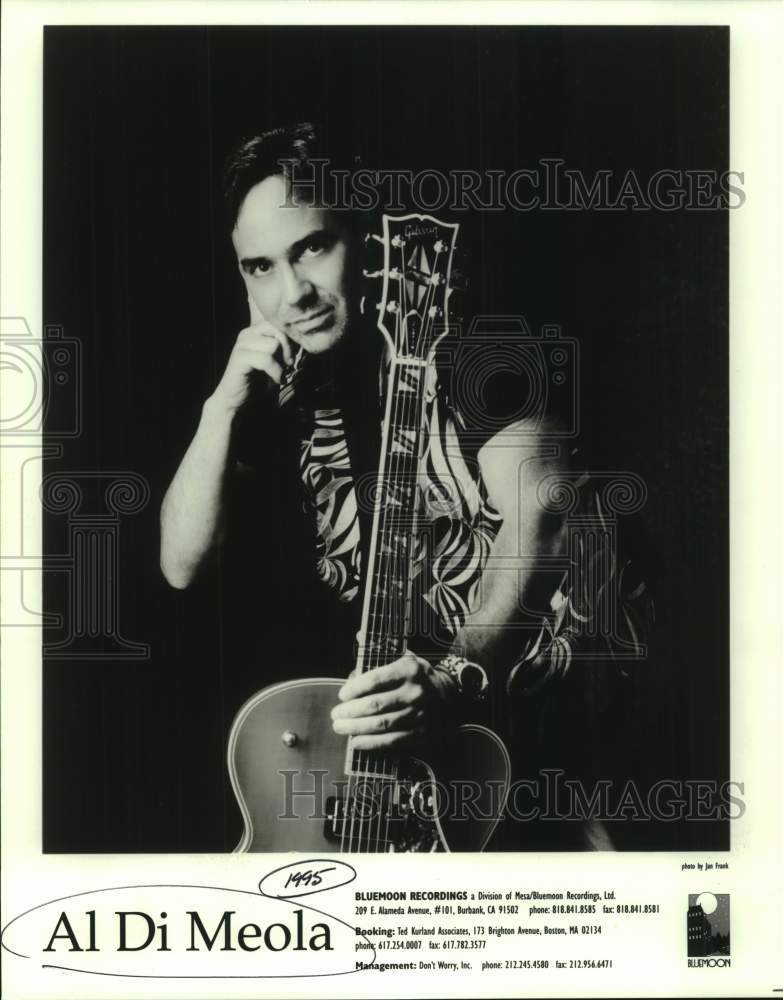 1995 Press Photo Al Di Meola, jazz fusion and world music guitarist. - Historic Images