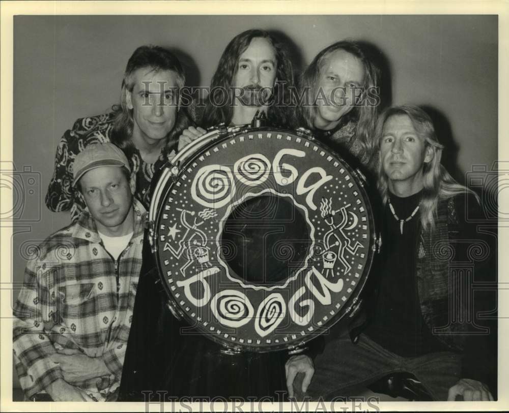 1995 Press Photo Members of the rock band Ooga Booga, Entertainers, Musicians - Historic Images