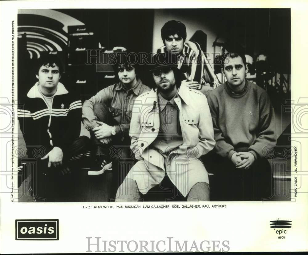 1996 Press Photo Oasis band Members - sap31730- Historic Images