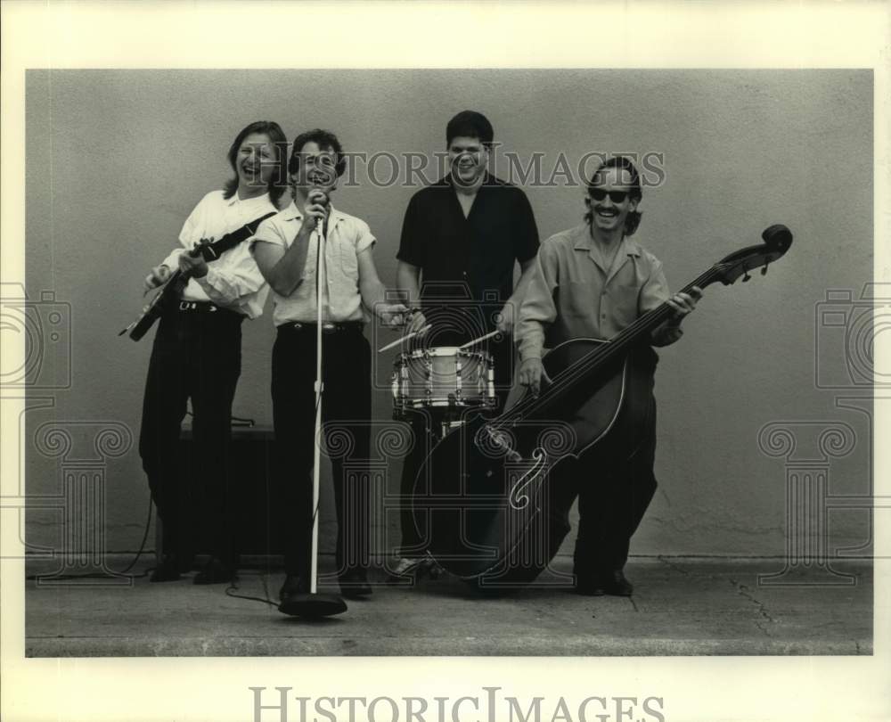 1989 Four Members of the band The Mannish Boys, Entertainers - Historic Images