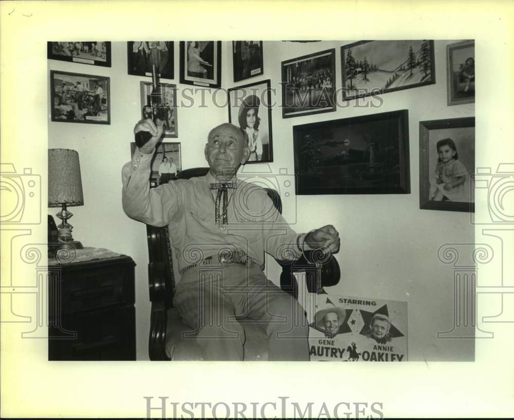 1984 Joe Shad, Western Movie Actor and Circus Performer - Historic Images