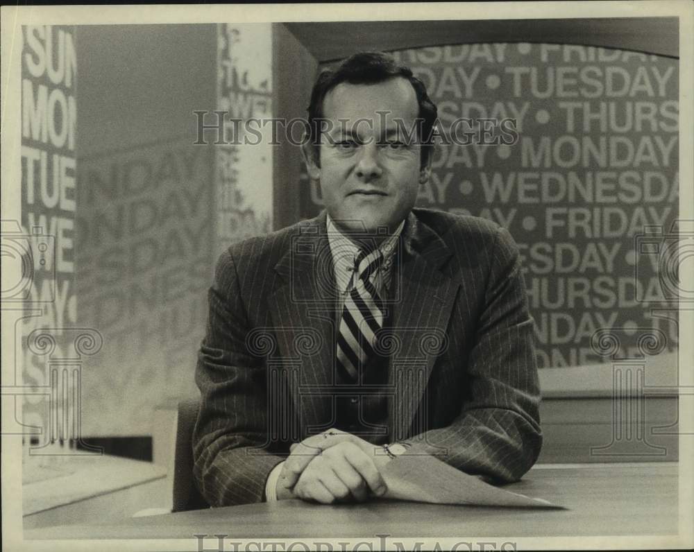 Press Photo Bob Schieffer, Television Host - Historic Images