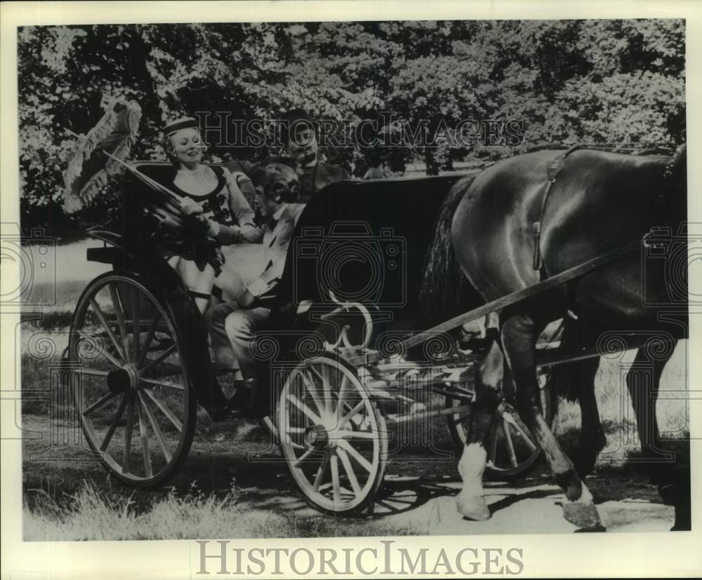 Press Photo Actress Katharine Schofield Starring in "Nana" Series Scene - Historic Images