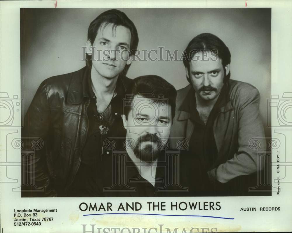 Press Photo Omar and the Howlers, Musical Group - Historic Images