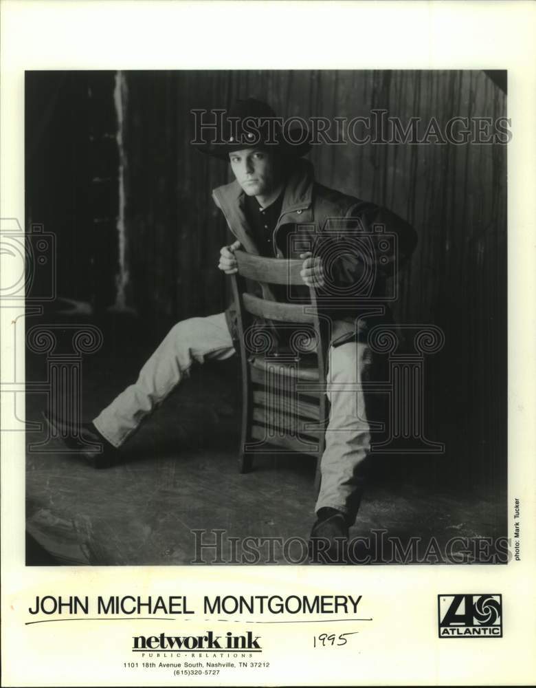 1995 Press Photo John Michael Montgomery, Musician - Historic Images