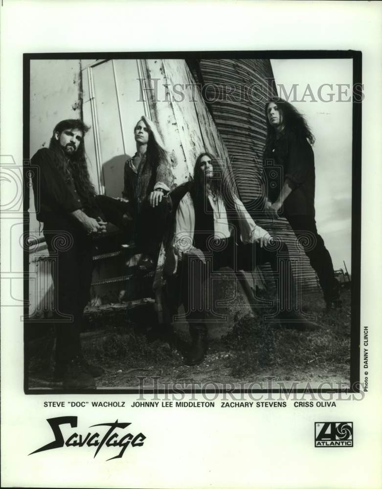 Four members of the band Savatage - Historic Images