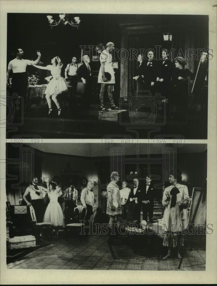 Press Photo Actor Kenneth Maus on Stage with Co-Stars - Historic Images