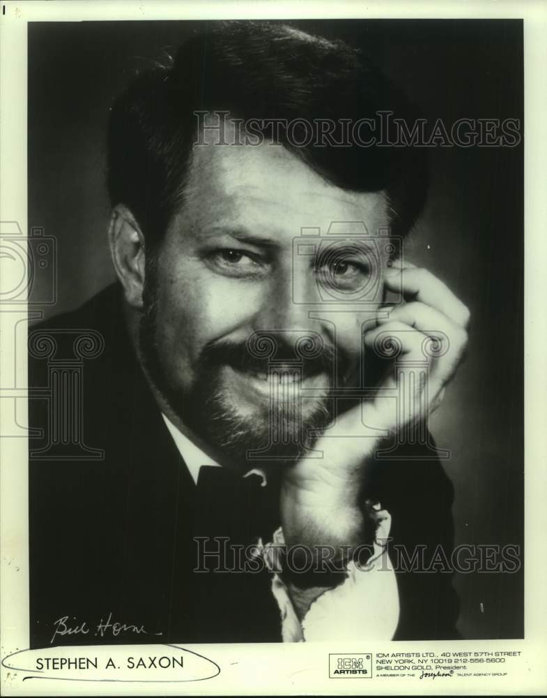 Press Photo Musician Stephen A. Saxon - Historic Images