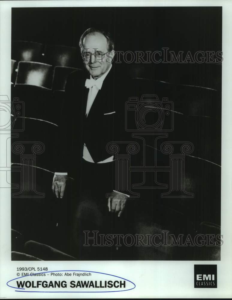 1993 Press Photo Wolfgang Sawallisch, Conductor - Historic Images