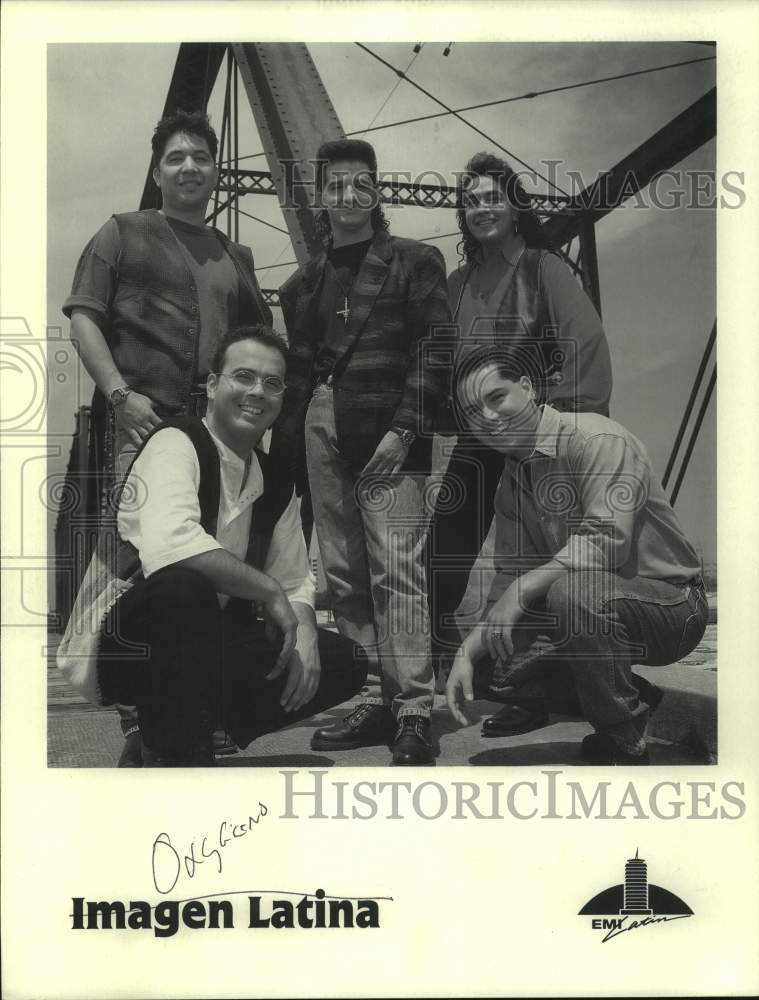 Press Photo Members of the band Imagen Latina - Historic Images