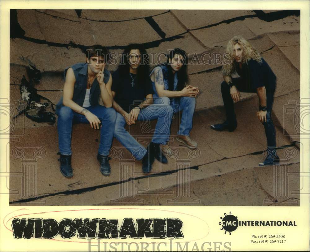 Four members of the band Widowmaker - Historic Images