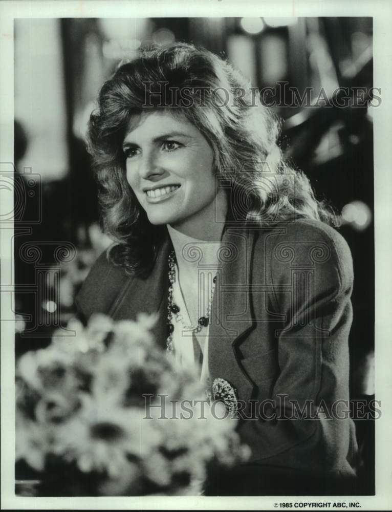 1985 Press Photo Actress Katharine Ross on Television&#39;s &quot;Dynasty II: The Colbys&quot; - Historic Images