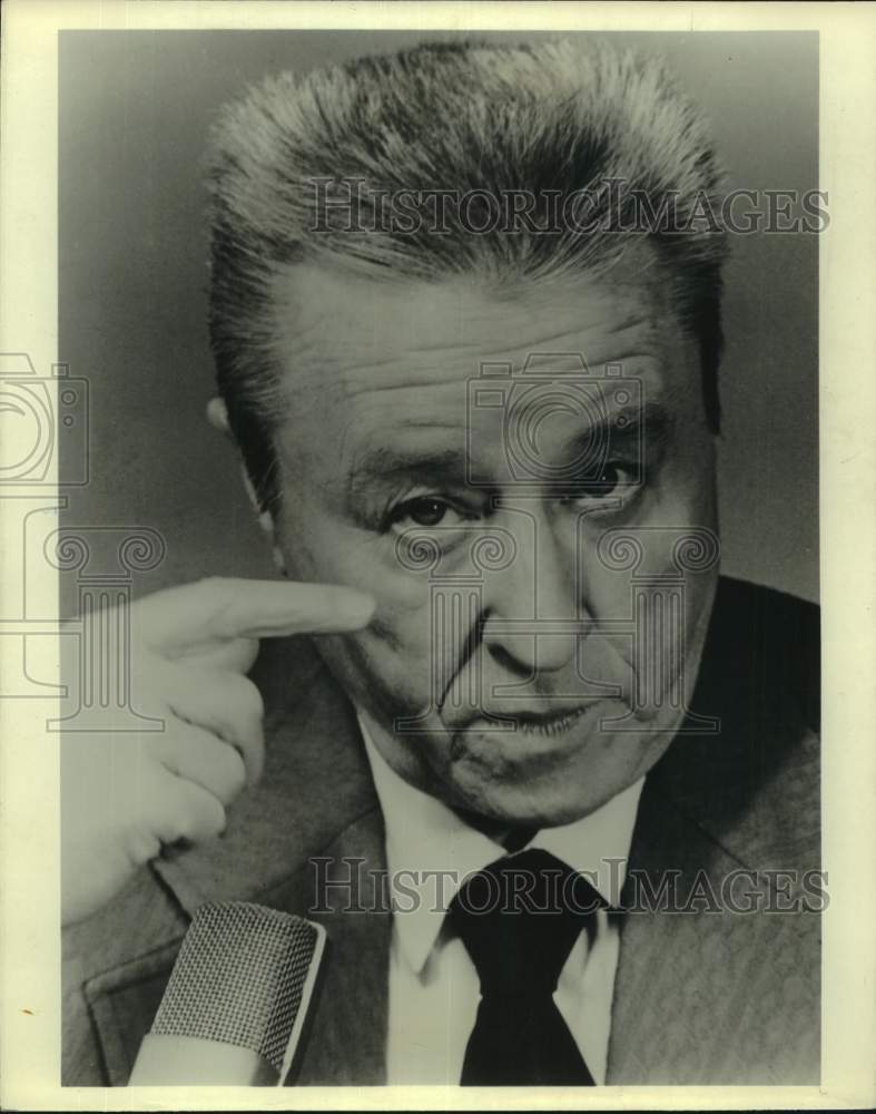 1975 Press Photo Comedian George Gobel at Theater for the Performing Arts - Historic Images