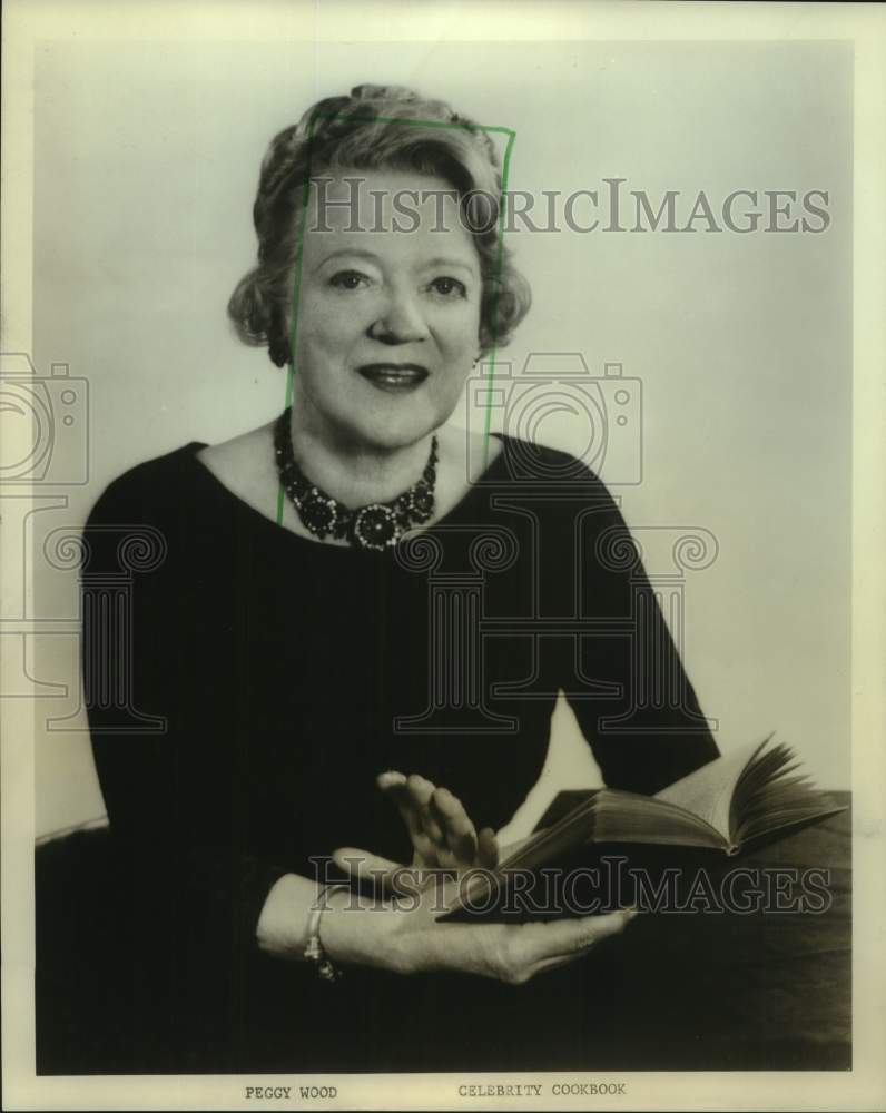 Peggy Wood, American actress, featured in Celebrity Cookbook.-Historic Images