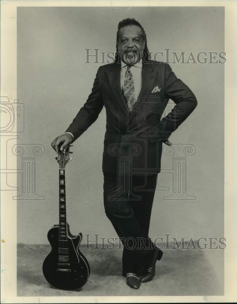 1996 Press Photo Blues Musician &quot;Jitterbug&quot; Webb - Historic Images