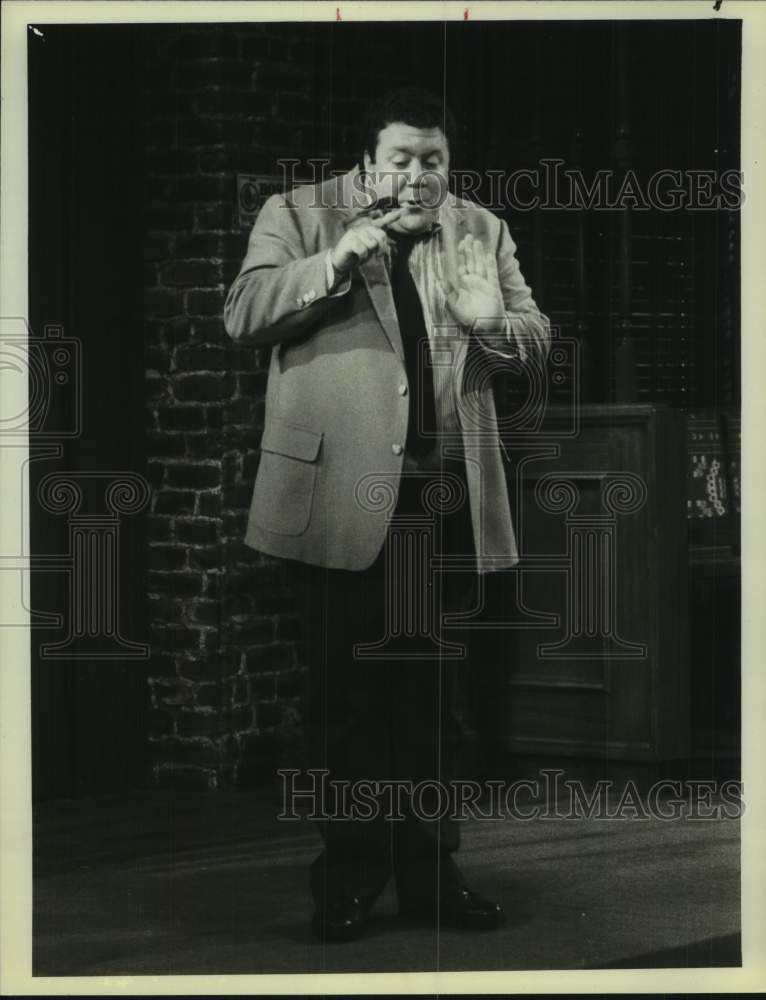 1984 Actor George Wendt in &quot;Petersen Crusoe&quot; on NBC Television - Historic Images