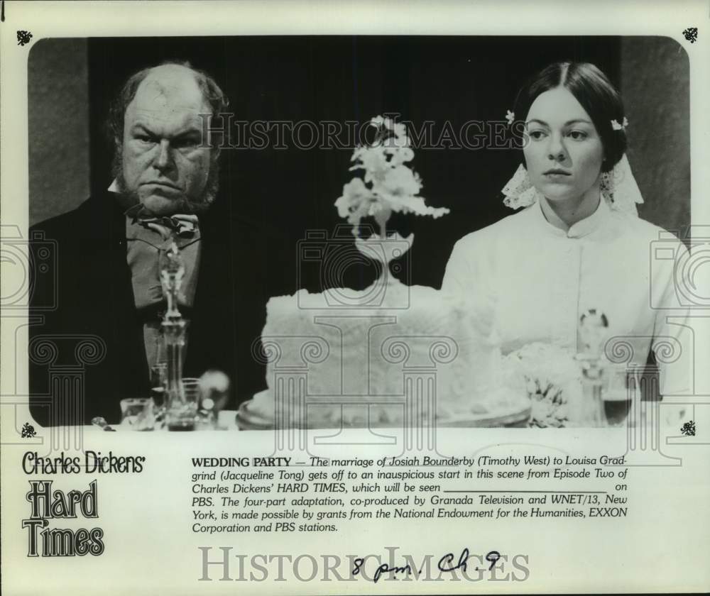 Press Photo Actor Timothy West and Co-Star in &quot;Charles Dickens&#39; Hard Times&quot; - Historic Images