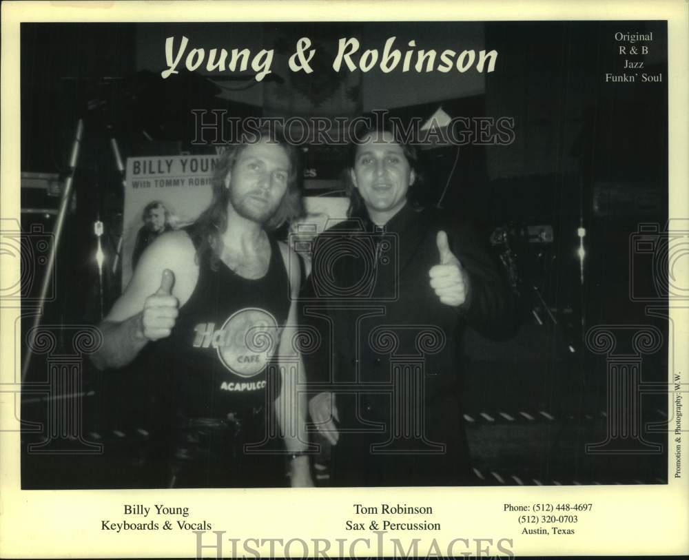 Billy Young and Tom Robinson of Young &amp; Robinson band - Historic Images