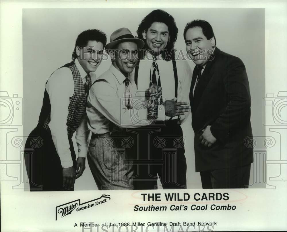 1988 Press Photo Musical Group, The Wild Cards - Historic Images