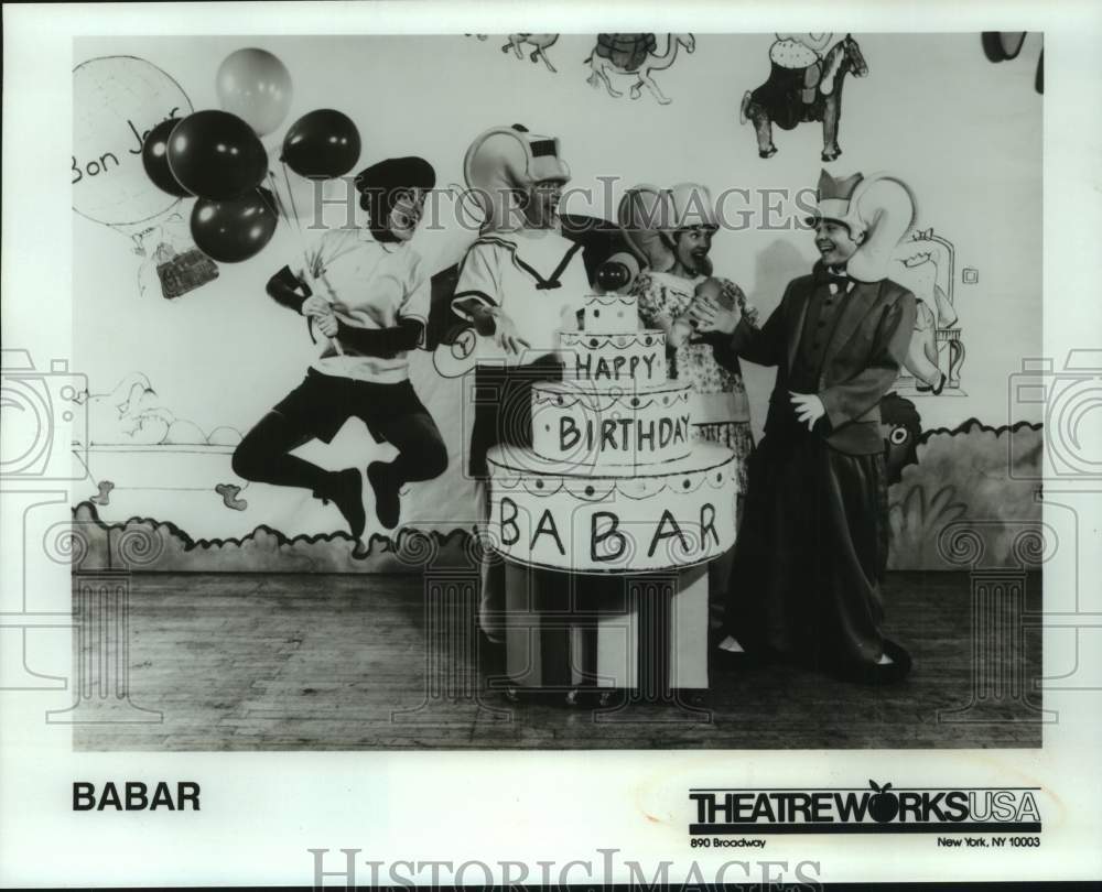 Babar Actors in Happy Birthday Scene - Historic Images