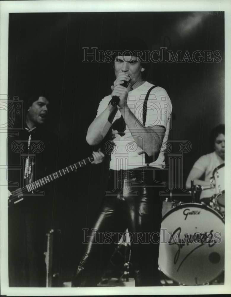Press Photo Members of the band Survivor in concert - Historic Images