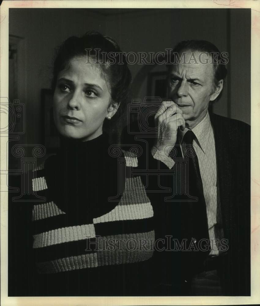 Press Photo Actress and Actor in closeup - Historic Images
