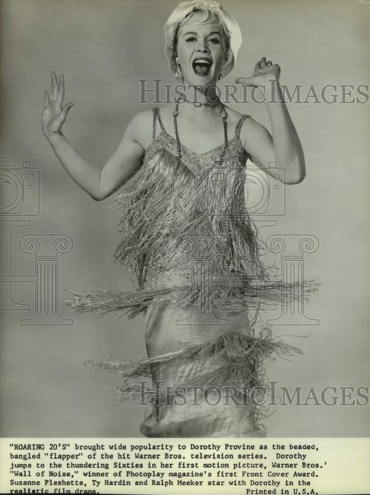 Press Photo Singer Dorothy Provine in "Wall of Noise" movie - Historic Images