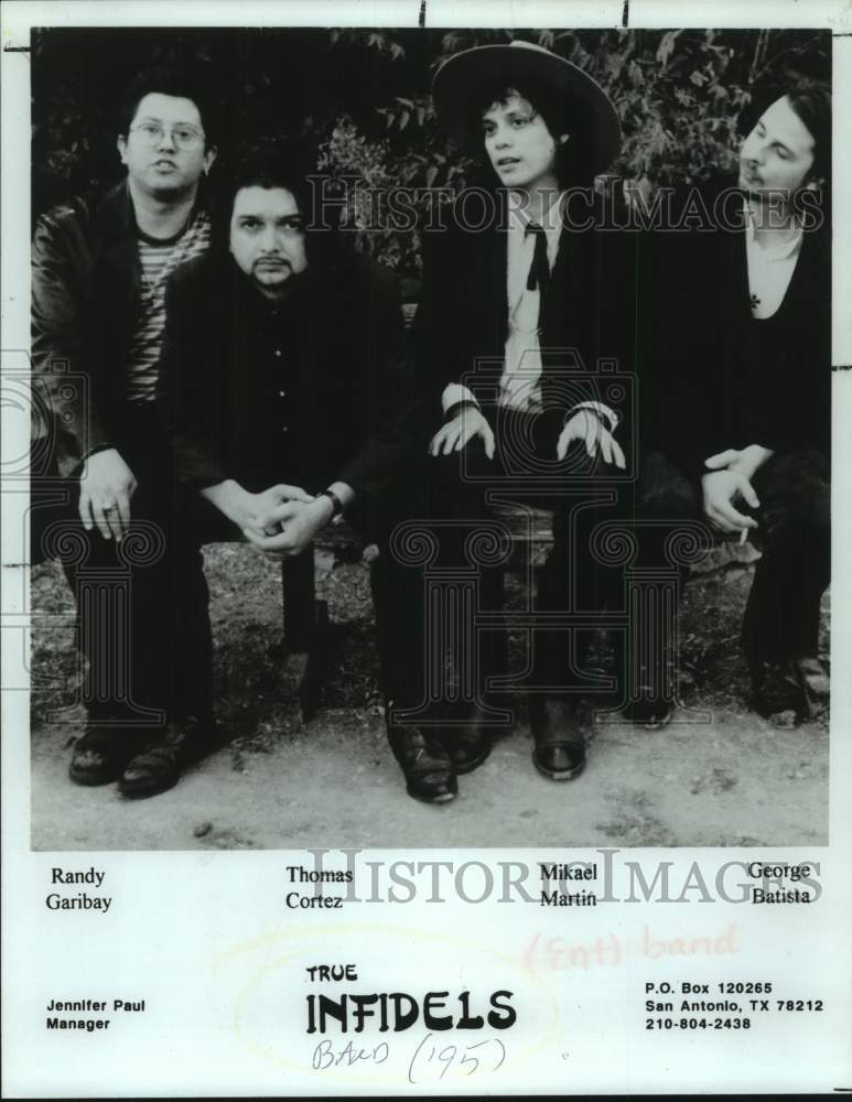 1995 Press Photo Four members of the band True Infidels - Historic Images