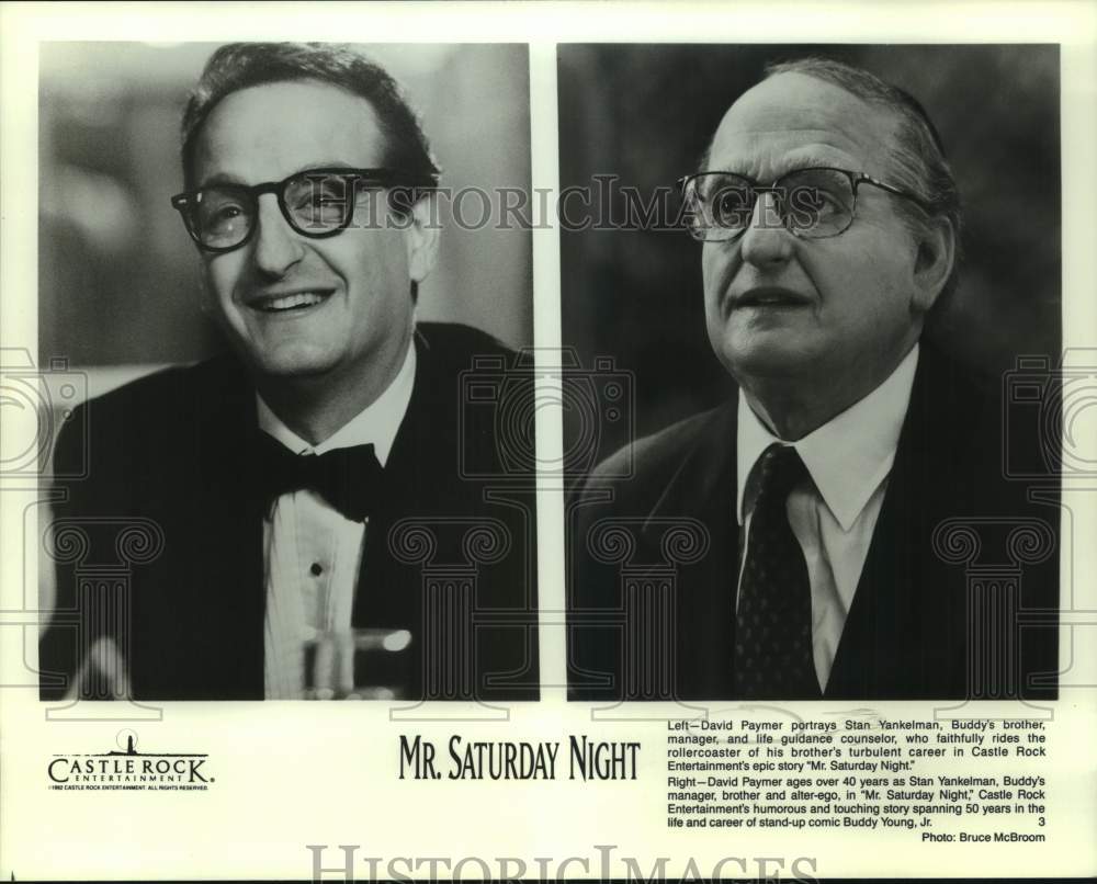 1992 Actor David Paymer in composite of &quot;Mr. Saturday Night&quot; movie - Historic Images