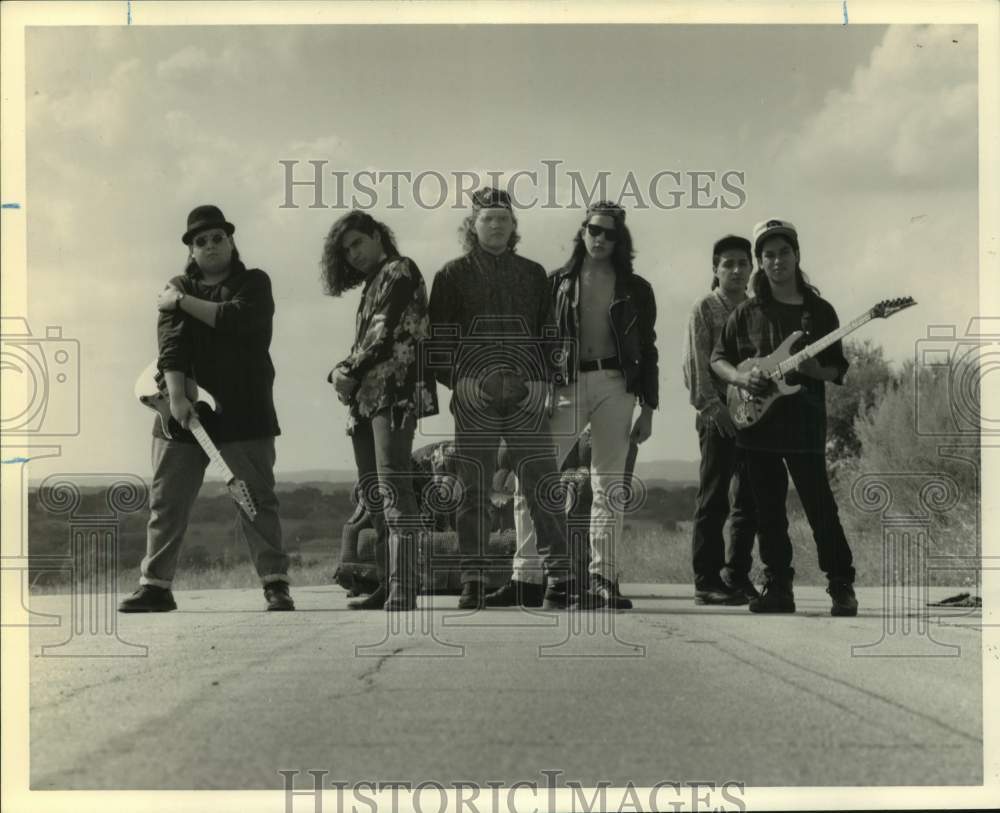 1992 Press Photo Members of the rock band Tazz - Historic Images