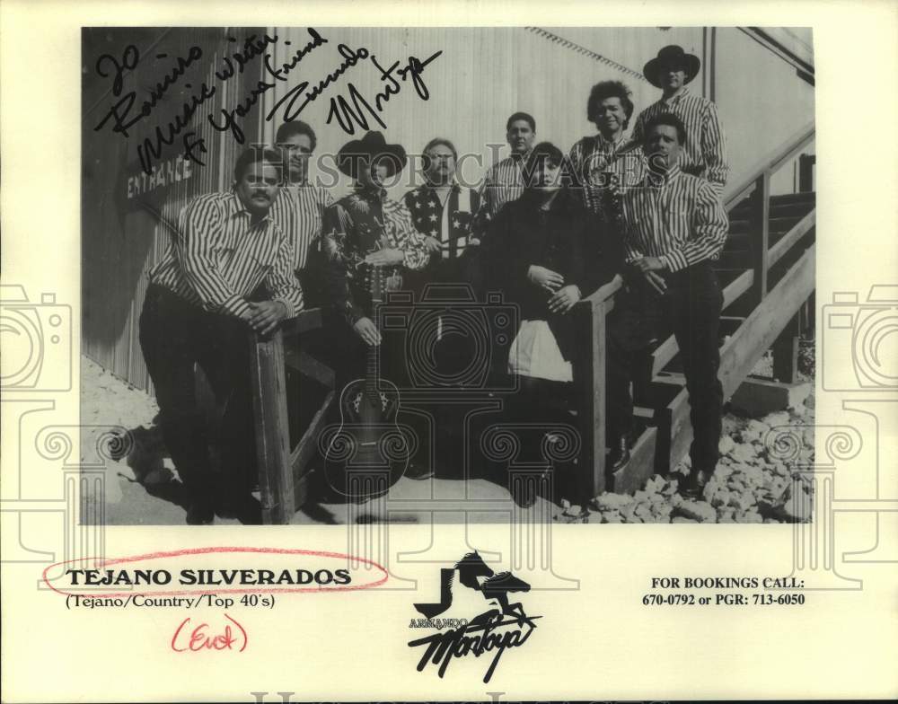 1996 Press Photo Musical Group, Tejano Silverados - Historic Images