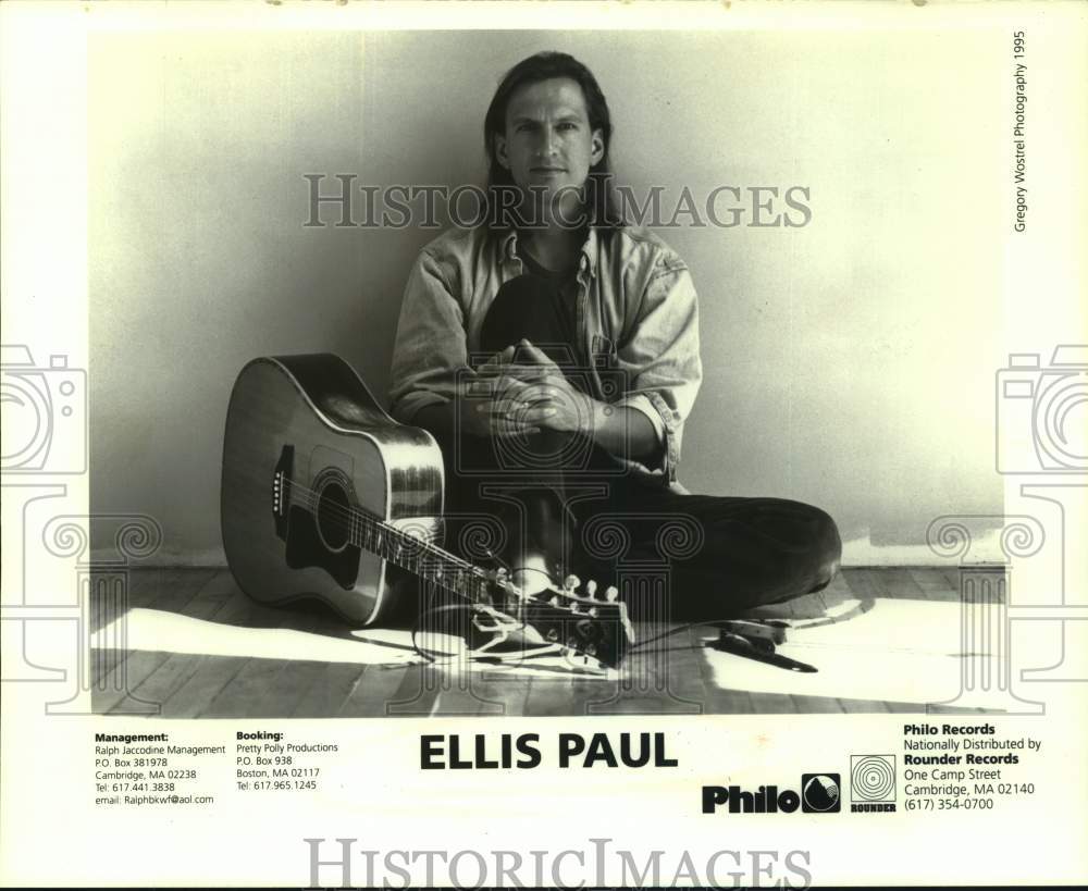 1995 Press Photo Musician Ellis Paul - Historic Images