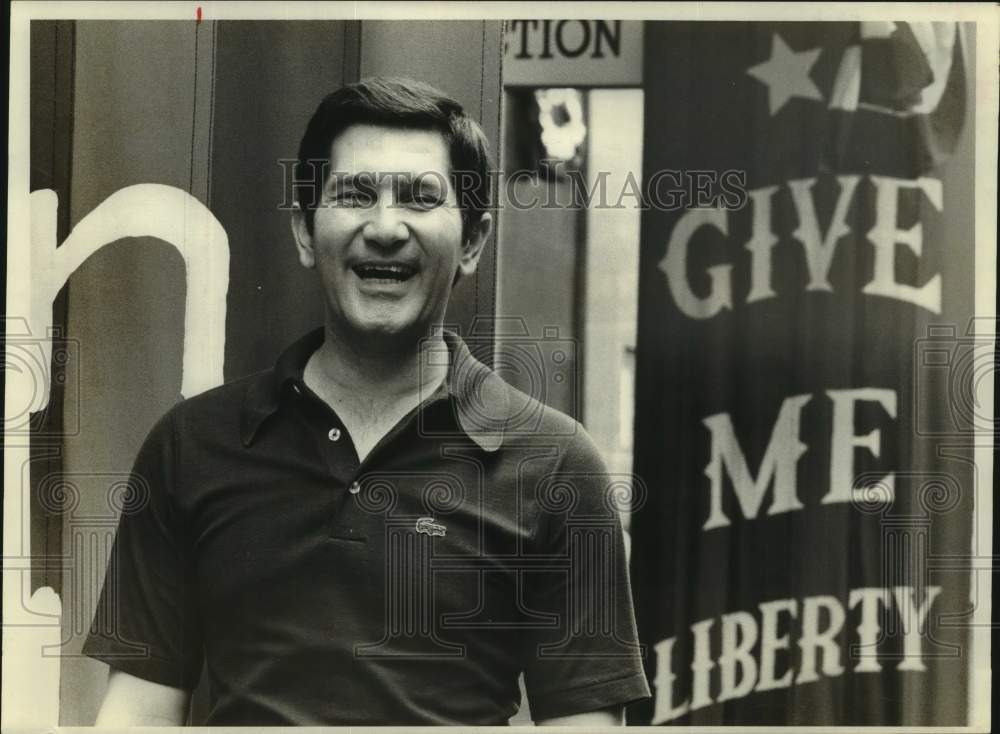 Press Photo Producer John Peel of &quot;Give Me Liberty&quot; at New York&#39;s Edison Theater - Historic Images