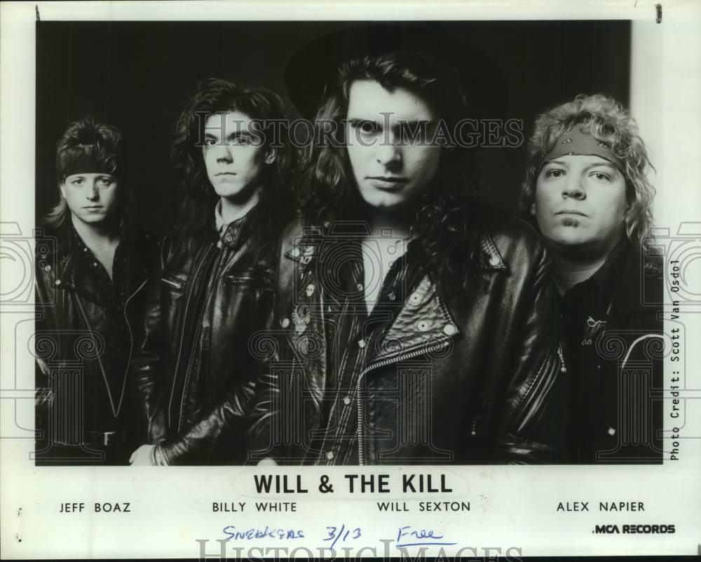 Press Photo Musical Artists &quot;Will &amp; The Kill&quot; - Historic Images