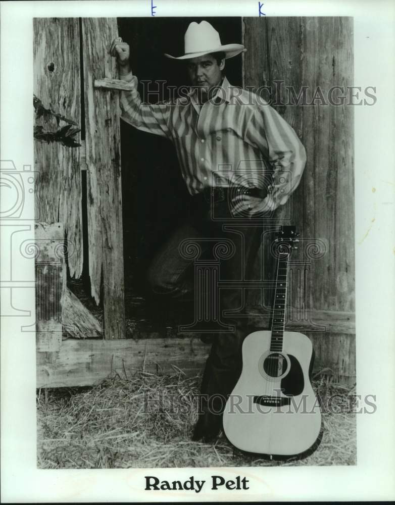 Press Photo Country Musician Randy Pelt - Historic Images
