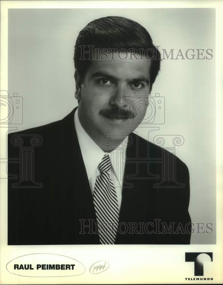 1994 Press Photo Raul Peimbert, Anchorman of Telemundo - Historic Images