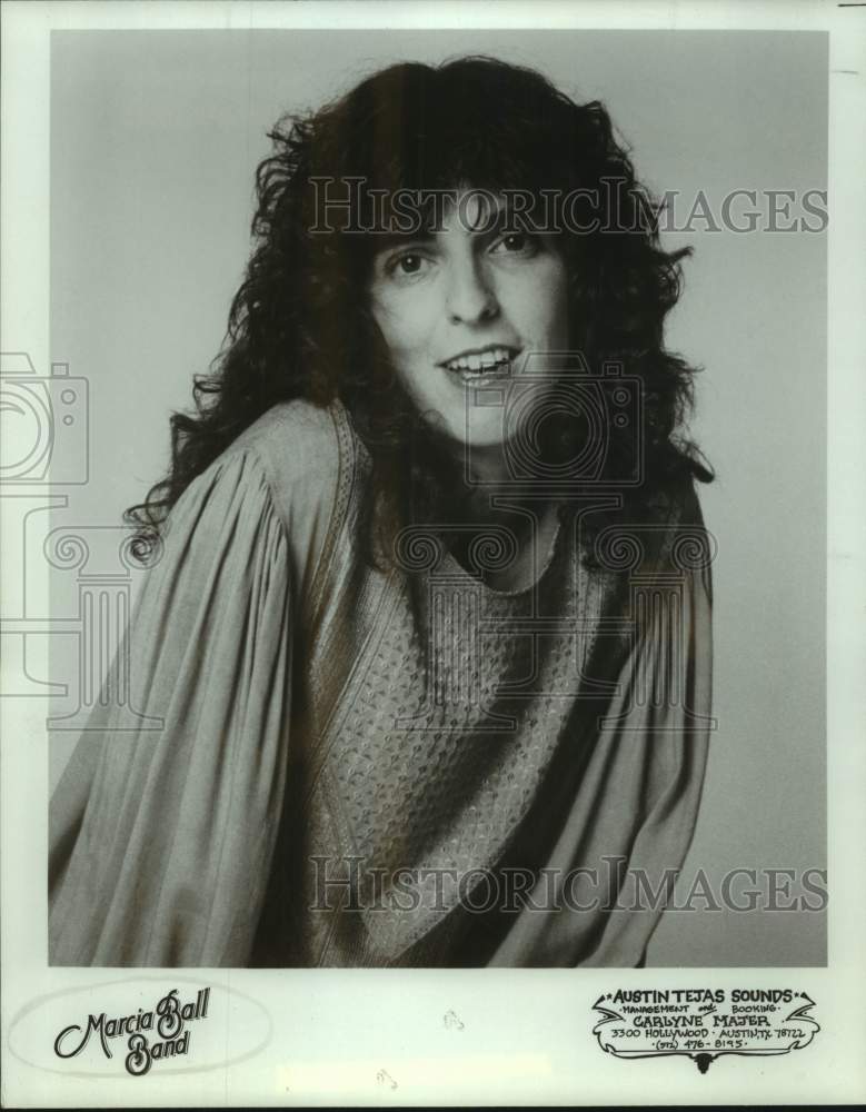 Press Photo Marcia Ball, Singer of the Marcia Ball Band - Historic Images