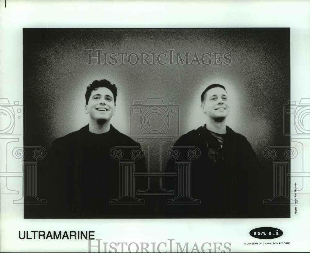 Press Photo Two members of the band Ultramarine - Historic Images