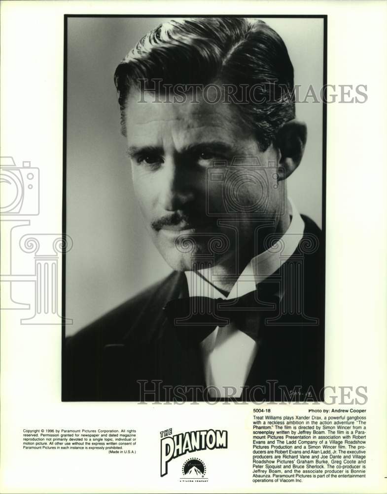 1996 Press Photo Actor Treat Williams portrays Xander Drax in &quot;The Phantom&quot; - Historic Images