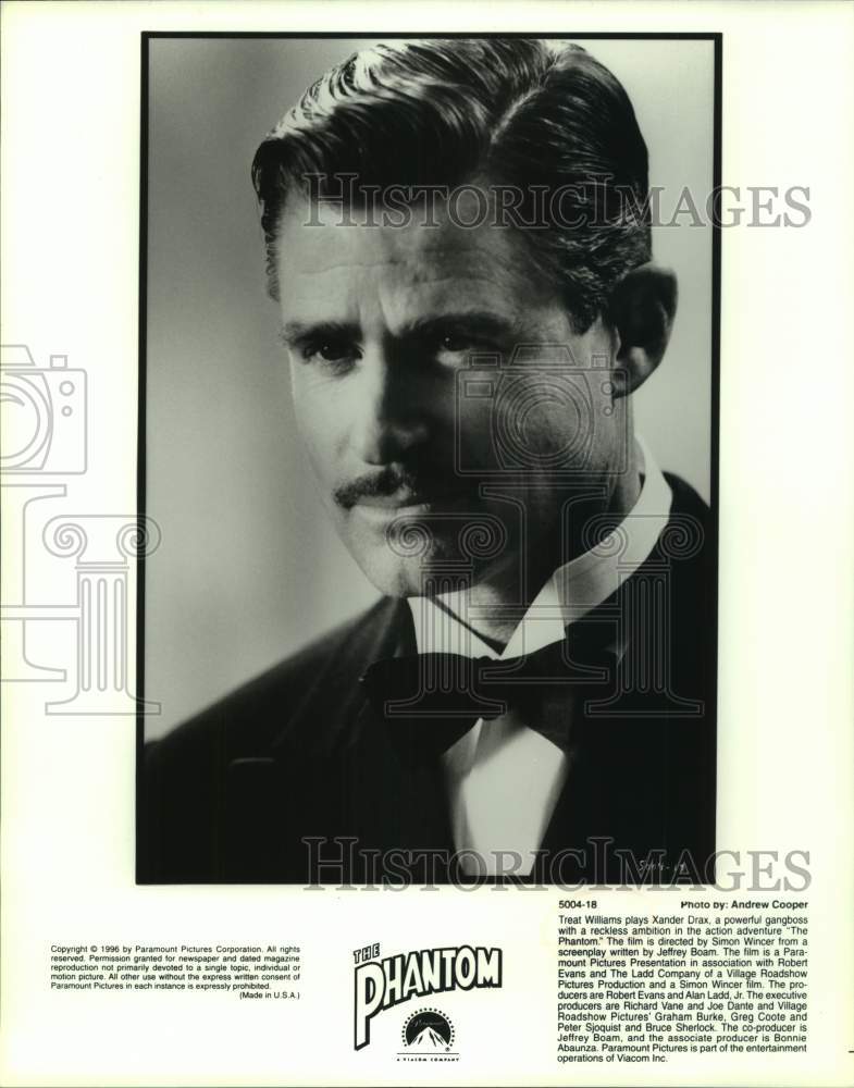 1996 Press Photo Actor Treat Williams portrays Xander Drax in "The Phantom" - Historic Images