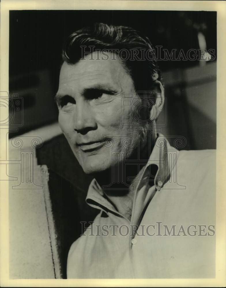 Press Photo Movie Actor Jack Palance in closeup - Historic Images
