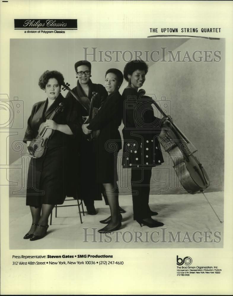 Press Photo Musical Artists &quot;The Uptown String Quartet&quot; - Historic Images