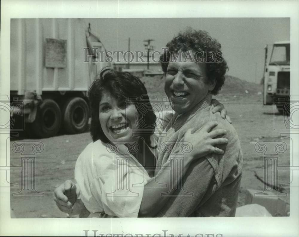 1983 Press Photo Jodie Mann and Sal Viscuso in &quot;Lottery!&quot; on ABC Television - Historic Images