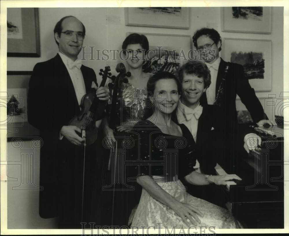 Press Photo Five musicians with "Voices of Change" artist series - Historic Images