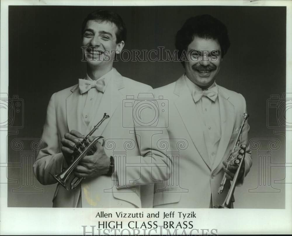 Press Photo Allen Vizzutti and Jeff Tyzik in High Class Brass band - Historic Images