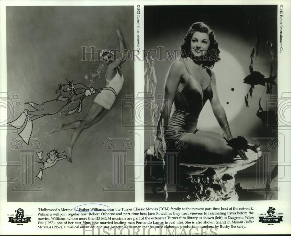 Press Photo Actress/Swimmer Esther Williams - Historic Images